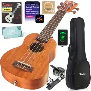 Sopran-Ukulele Kmise Starter Kit 53,3 cm Mahagoni Ukulele