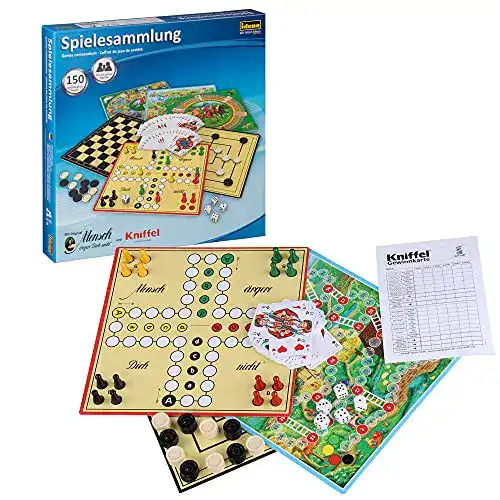 Spielesammlung Idena 6102589 – mit 150 Spielmöglichkeiten