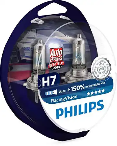 Die beste H7-Birne Philips RacingVision +150% H7 2026 Test Bestseller H7-Birne Philips RacingVision +150% H7