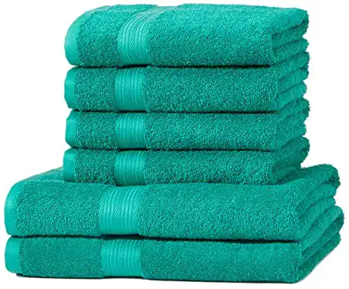 Handtücher Amazon Basics Handtuch-Set, ausbleichsicher
