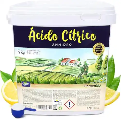 Entkalker Nortembio Zitronensäure 5 Kg, E-Book Inklusiv