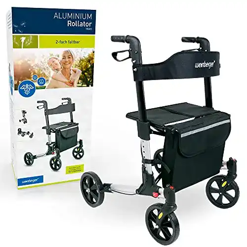 Rollator Weinberger leichter klappbarer Alu- all-Inclusive