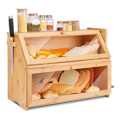 Brotkasten (Bambus) Leader Accessories, mit Brotschneidebrett