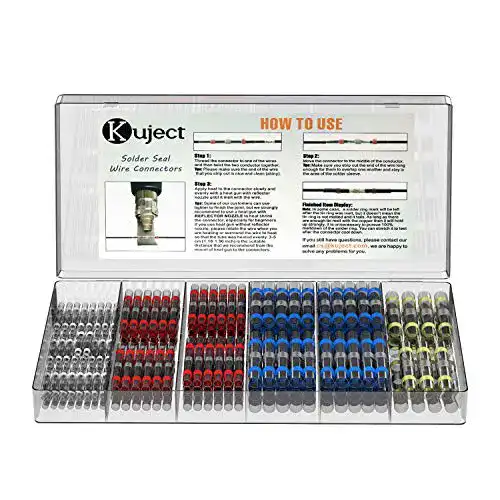 Lötverbinder Kuject, 200 stk Schrumpfschlauch Set, Kabelverbinder