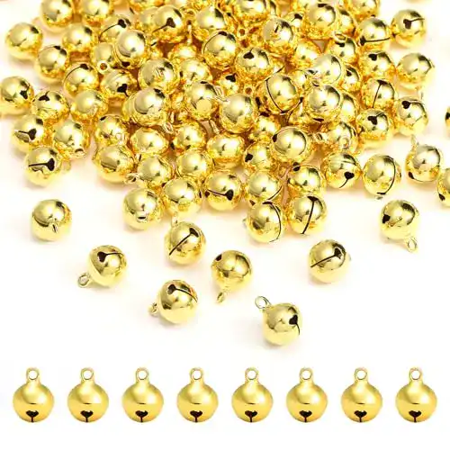 Glöckchen Naler 120 Stück Golden Schellen Glocken aus Kupfer