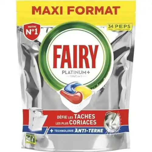 Klarspüler Fairy Platinum, Spülmaschinentabs All-In-One 100 Kaps.