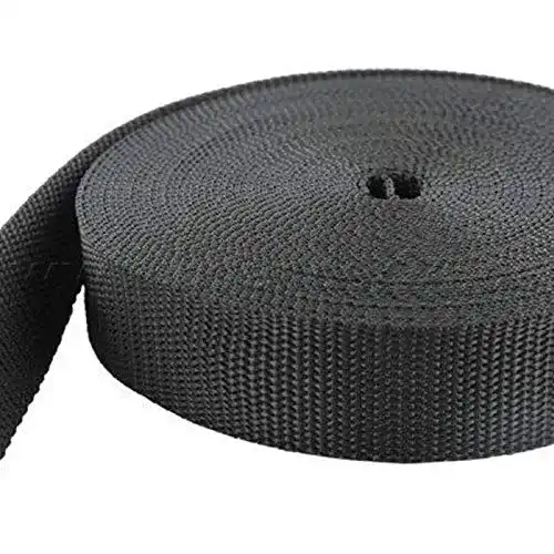 Gurtband GGM 10m PP, ca. 1,5mm stark, schwarz (UV) 50mm