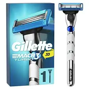 Gillette-Rasierer Gillette Mach3 Turbo Nassrasierer + 1 Rasierklinge