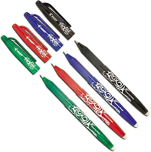 Tintenroller Unbekannt Pilot Pen Frixion, radierbar, 4 Stück farbig