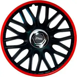 Radkappen J-Tec Orden Rot/Schwarz 16″ Zoll