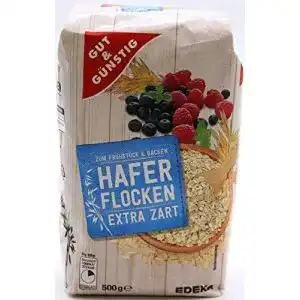 Zarte Haferflocken Gut & Günstig Haferflocken extra zart, 15 x 500g
