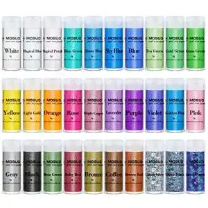 Epoxidharz-Farbe MOSUO Epoxidharz Farbe Mica Pulver, 30 Farben