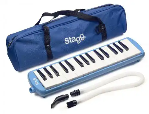 Melodica Stagg MELOSTA32BL 32-Noten mit Tasche blau