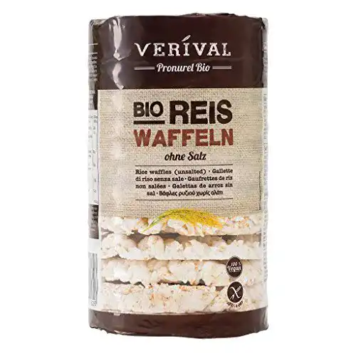 Reiswaffel Verival ohne Salz – Bio, (12 x 100 g Packung)
