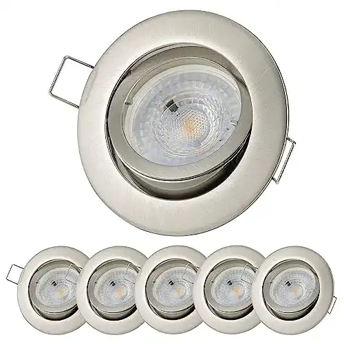 LED-Einbaustrahler Sweet Led Sweet-led Set 6 x flach, dimmbar