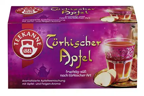 Apfeltee Teekanne Türkischer Apfel 20 Beutel, 6er Pack (6 x 55 g Packung)