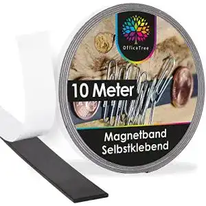 Magnetband OfficeTree ® 10m – selbstklebend – schwarz (10 m)