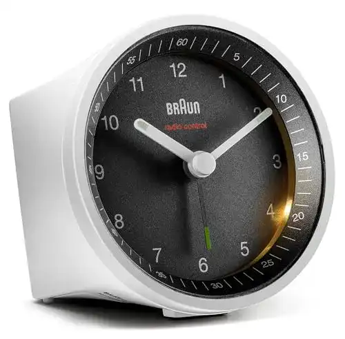 Braun-Funkwecker Braun Klassisch analog, ruhiges Uhrwerk