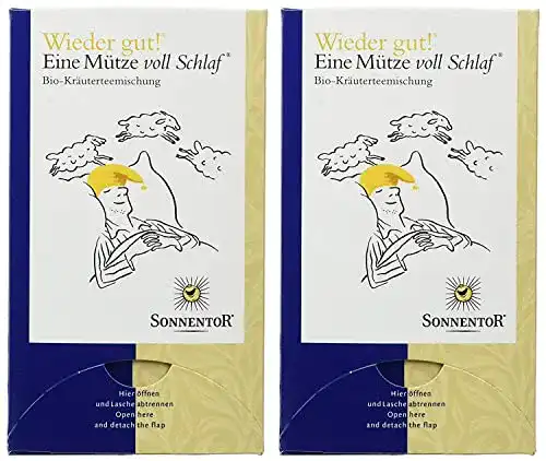 Schlaftee Sonnentor Tee Eine Mütze voll Schlaf, 2 x 27 g