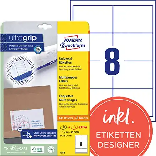 Adressaufkleber AVERY Zweckform 4782 Universal Etiketten