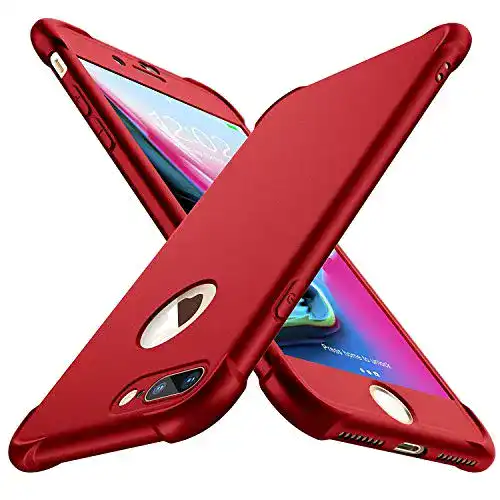 iPhone-7-plus-Hülle ORETECH mit 2X Panzerglas Schutzfolie