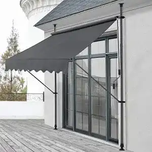 Klemmmarkise pro.tec Grau 250 x 118 x 205-300cm Markise
