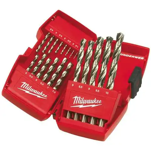 Titan-Bohrer Milwaukee Metallbohrer-SET 48894759 10 tlg. HSS-G