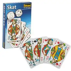 Skat Idena 6250100 Spiel mit französischem Blatt, 32 Karten
