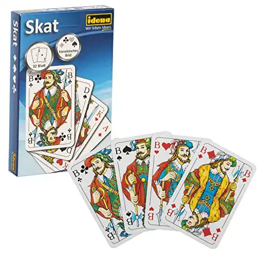 Skat Idena 6250100 Spiel mit französischem Blatt, 32 Karten