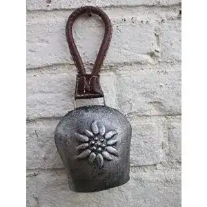 Kuhglocke Deko-Impresion Klangvoll, Glockenschelle, Eisen, grau