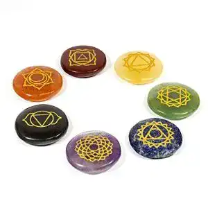 Chakra-Steine Healing Crystals India Chakra-Set echte Edelsteine