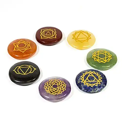 Chakra-Steine Healing Crystals India Chakra-Set echte Edelsteine