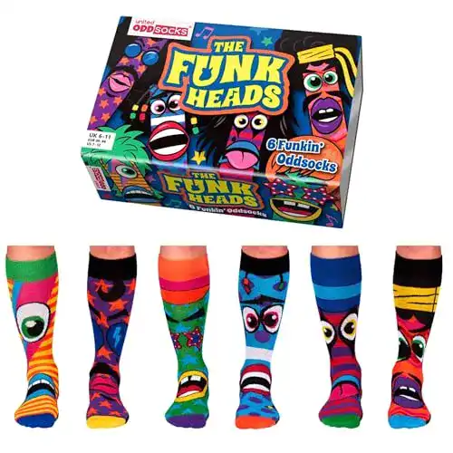 Lustige Socken United Oddsocks The Funk Heads – Box 6 Oddsocks
