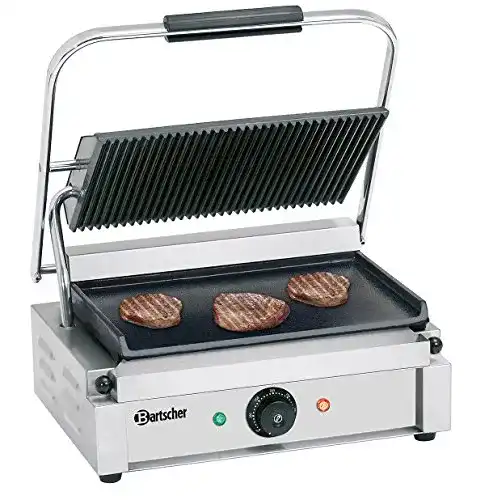 Profi-Kontaktgrill Bartscher Kontaktgrill Panini gerillt/glatt
