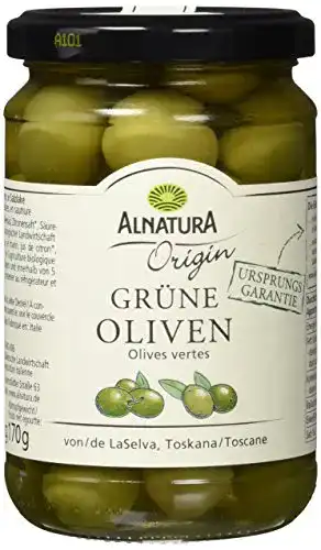 Grüne Oliven Alnatura Bio Origin Oliven, grün, 6 x 310 g