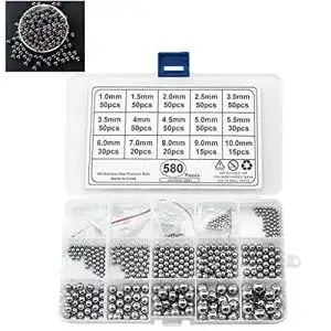 Stahlkugel Easyhomie 580 Stück, 1-10mm