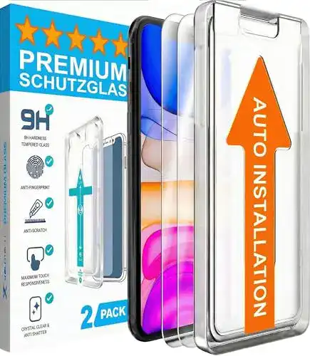 iPhone-X-Panzerglas XeloTech, 2 Stück Premium Schutzglas