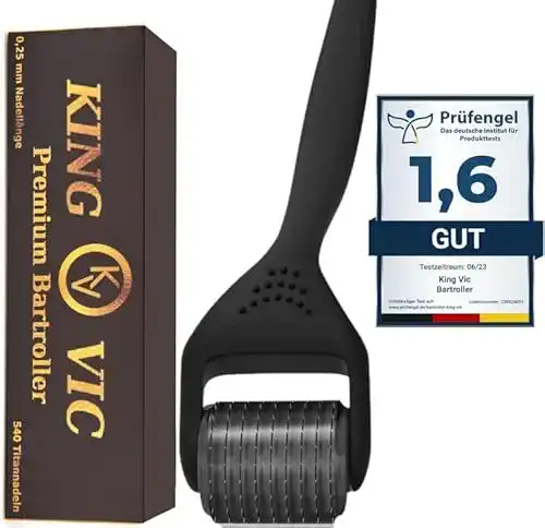 Bartroller KingVic Premium, Bartwachstum & Pflege, 0,25MM