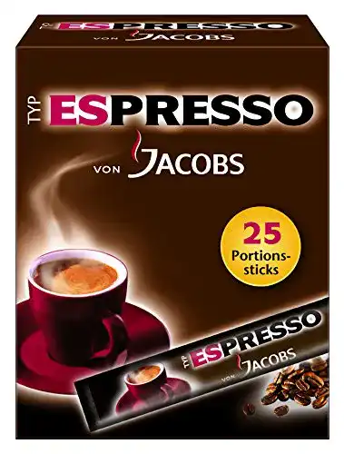 Espresso-Sticks Jacobs löslicher Kaffee Espresso, 4 x 25 Getränke