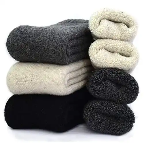 Kuschelsocken Herren YZKKE Herren-Socken, 3er-Pack, super dick