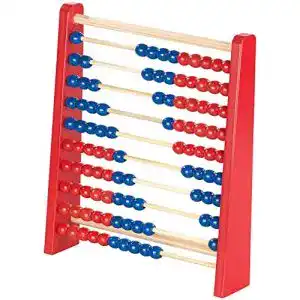Rechenschieber Playtastic Kinder: Holz- mit 100 Holzperlen