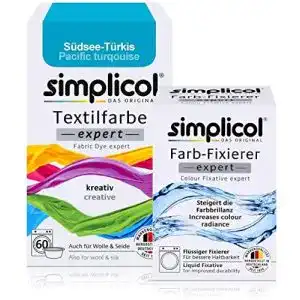 Batikfarben simplicol Textilfarbe expert + Farbfixierer Kombipack