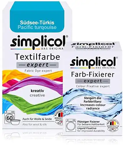 Batikfarben simplicol Textilfarbe expert + Farbfixierer Kombipack