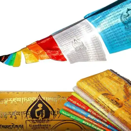 Gebetsfahne Gandhanra Om Mani Padme Hum, Avalokitesvara
