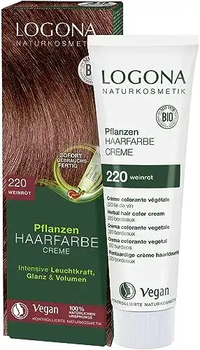 Pflanzenhaarfarbe LOGONA Naturkosmetik 220 Weinrot