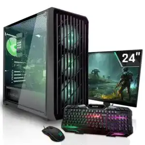 Gaming-PC-Set SYSTEMTREFF mit Monitor AMD Ryzen 5 5600G