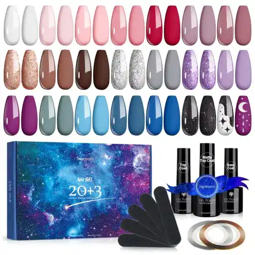 UV-Nagellack-Set Skymore 23 Stück UV Farbgel Set, UV Nagellack