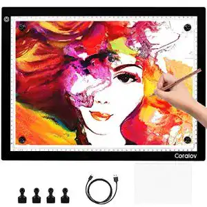 Leuchttisch A3 Coralov LED mit Type C Kabel, einstellbare Helligkeit
