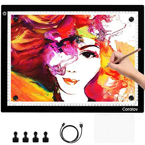 Leuchttisch A3 Coralov LED mit Type C Kabel, einstellbare Helligkeit