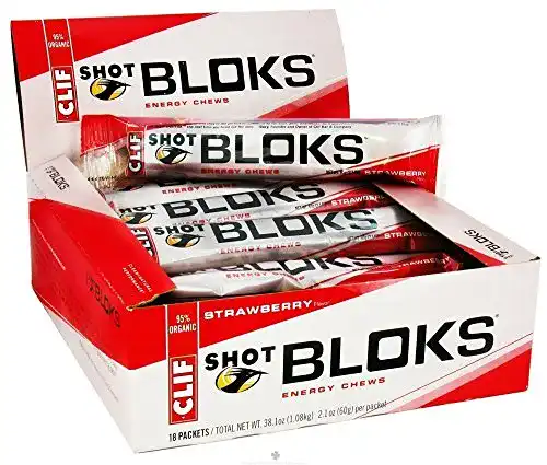 Clif-Riegel CLIF Bar Schuss Bloks Erdbeere 60g x 18 Riegel